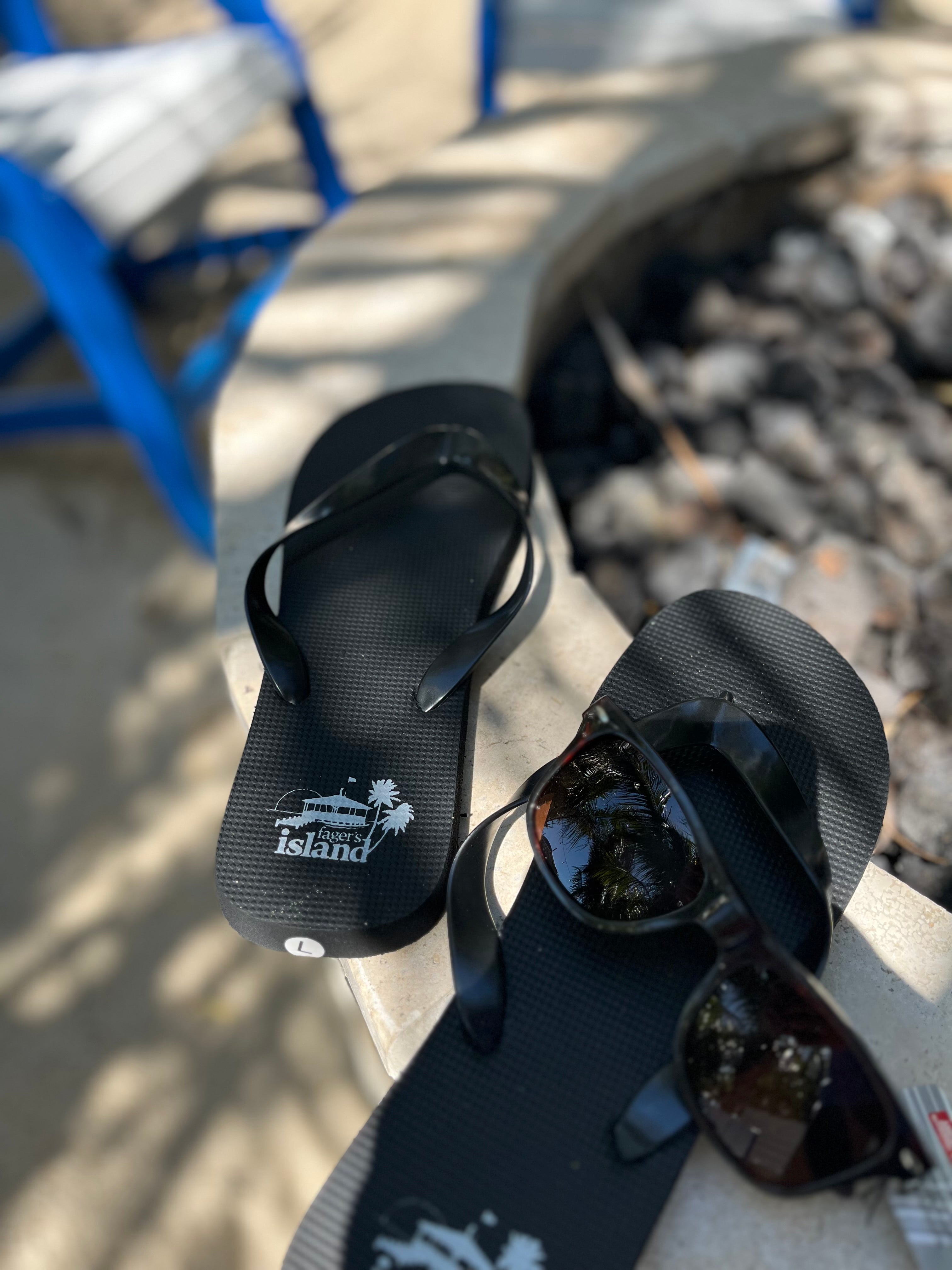 New fager's island flip flops