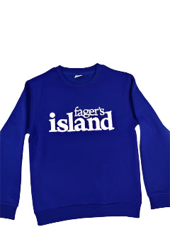 blue luxurious crewneck