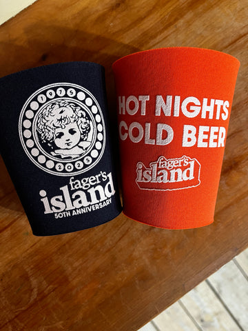 fagers island pint glass koozies